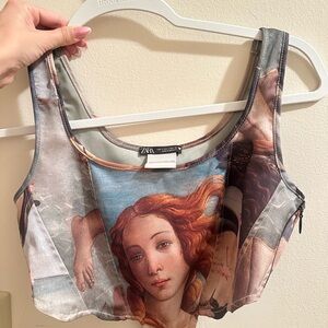 Zara Artistic Crop Top